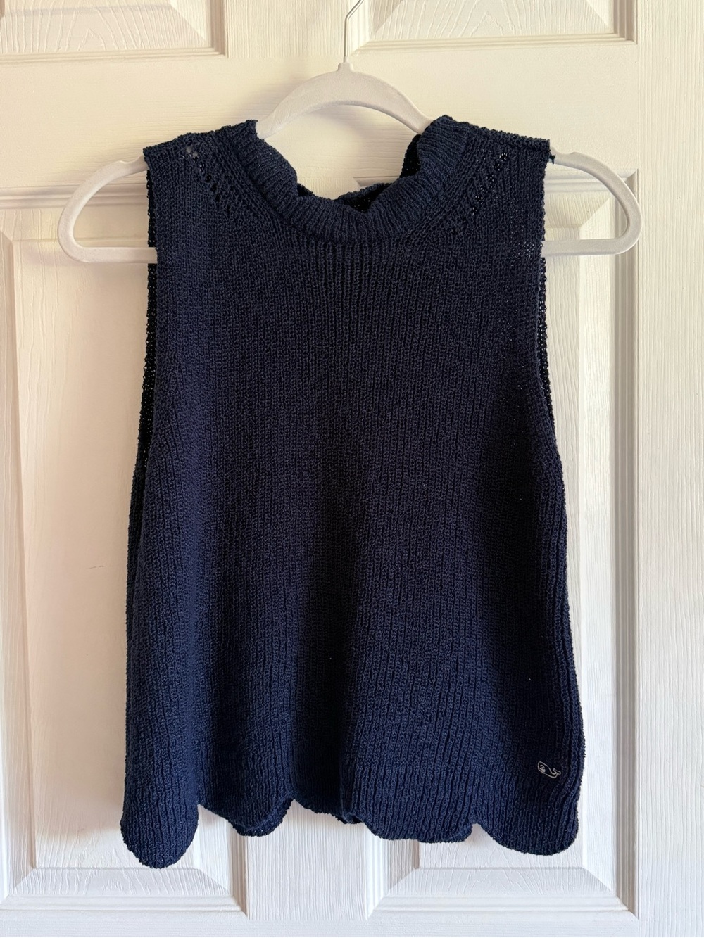 Vineyard Vines Scalloped Trimmed Sleeveless Knit Top NWOT
